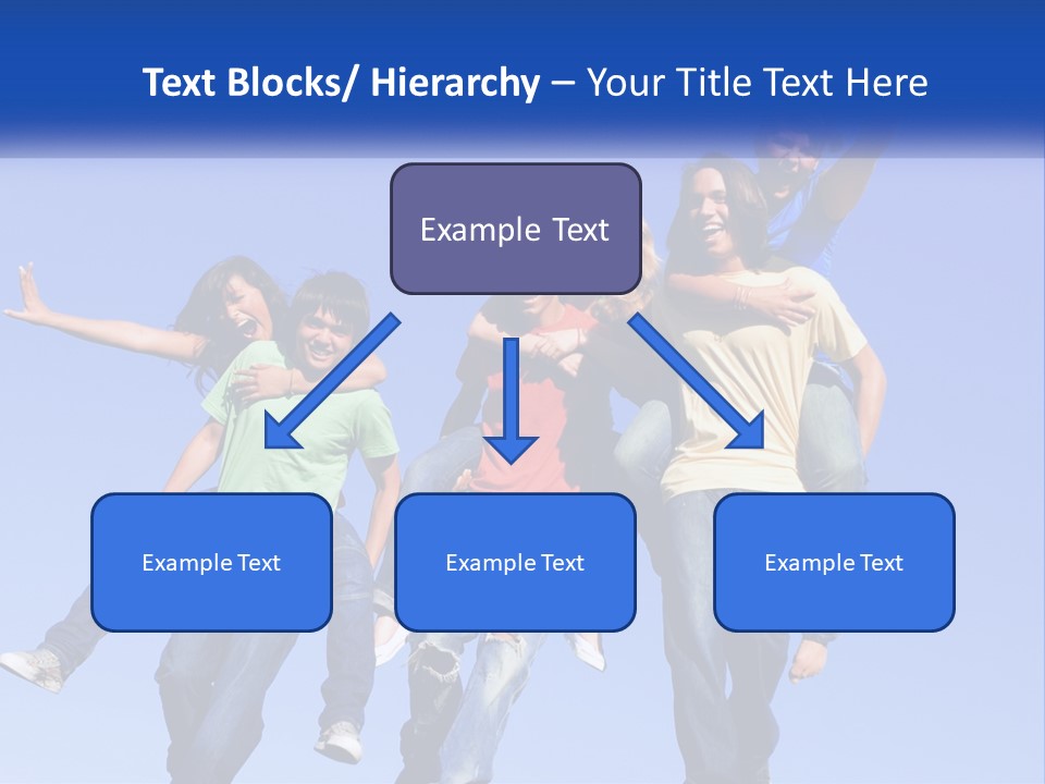 A Group Of Young People Jumping In The Air PowerPoint Template