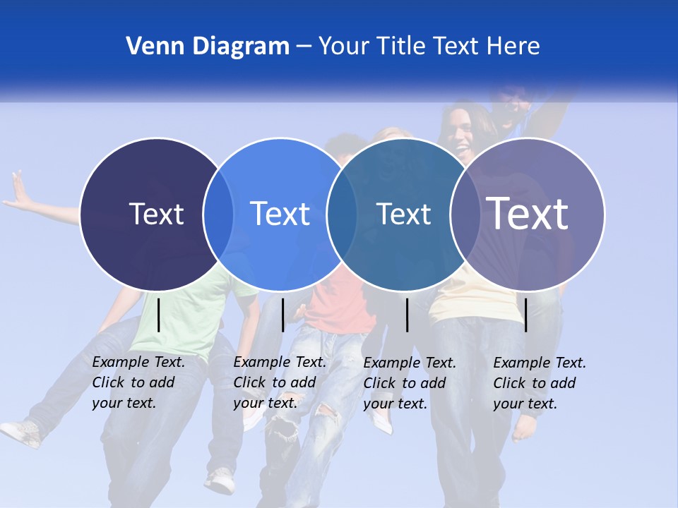 A Group Of Young People Jumping In The Air PowerPoint Template