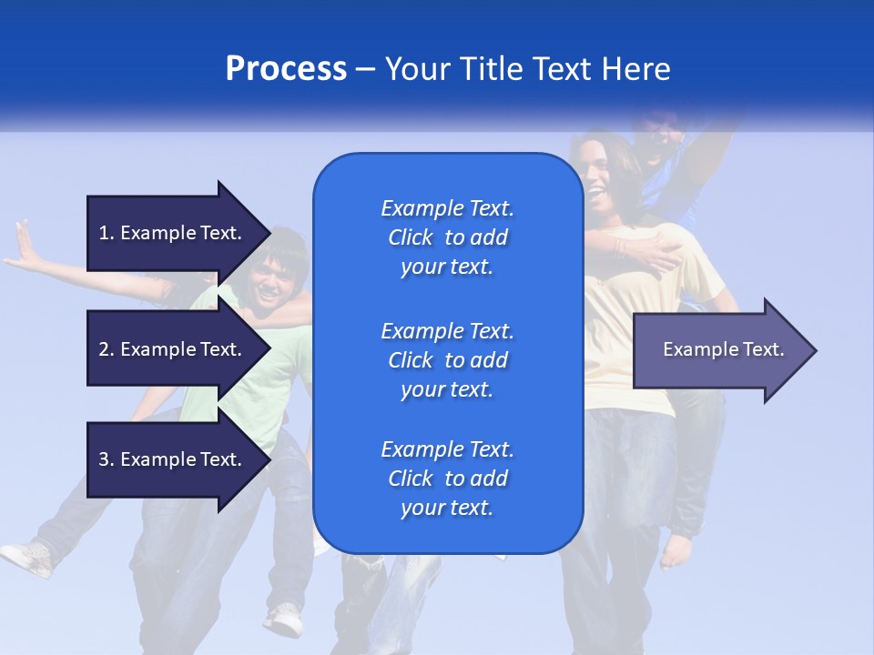 A Group Of Young People Jumping In The Air PowerPoint Template