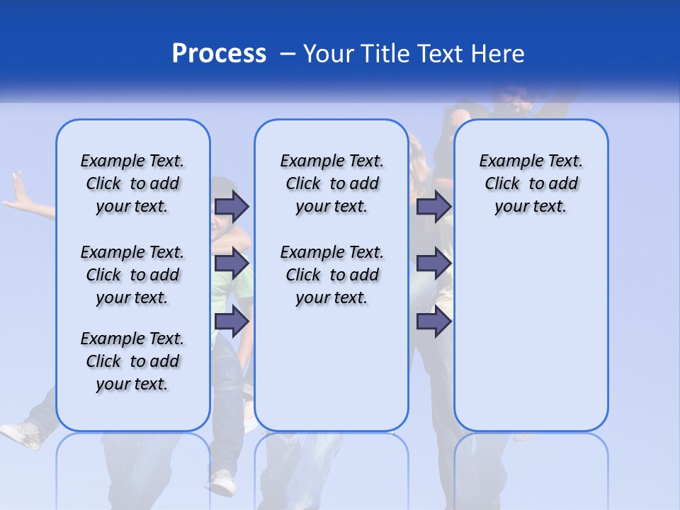 A Group Of Young People Jumping In The Air PowerPoint Template