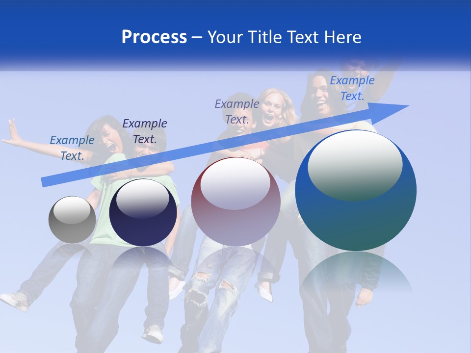 A Group Of Young People Jumping In The Air PowerPoint Template