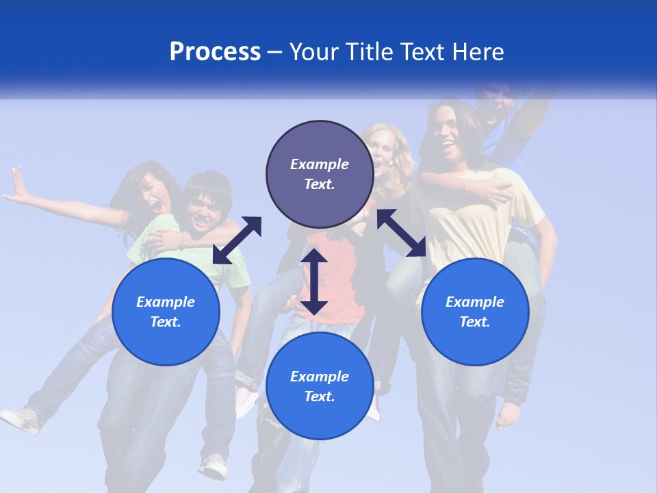 A Group Of Young People Jumping In The Air PowerPoint Template