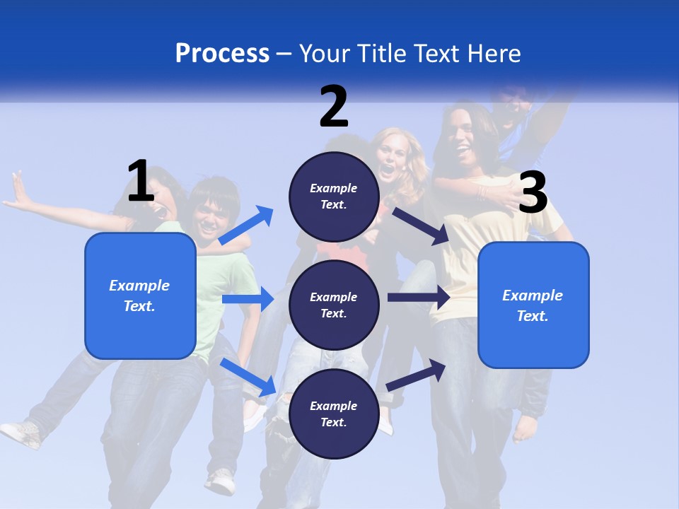 A Group Of Young People Jumping In The Air PowerPoint Template