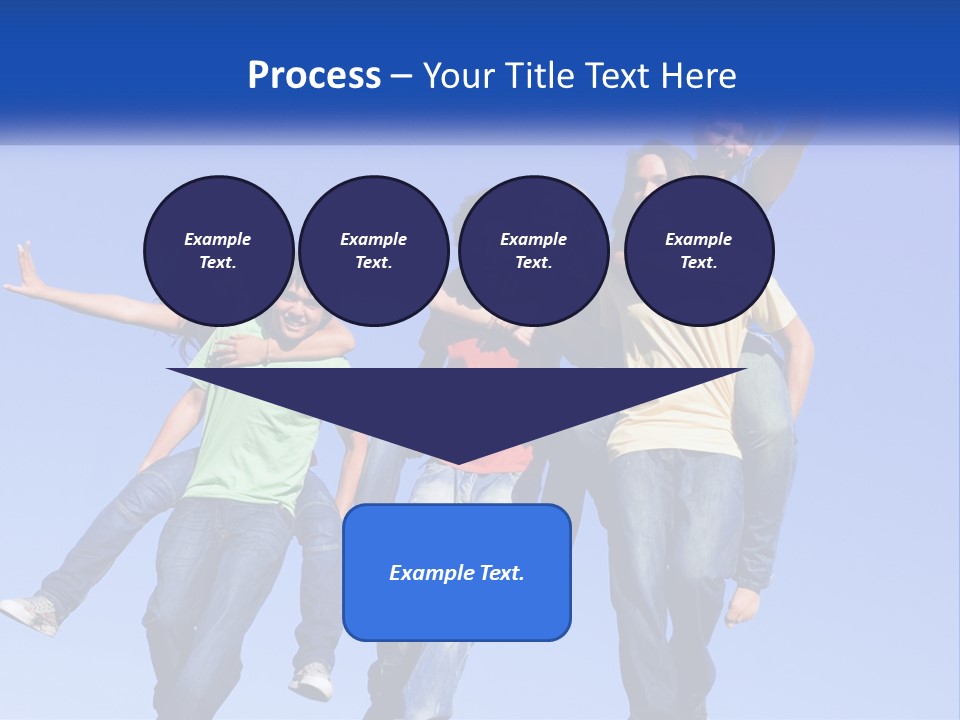 A Group Of Young People Jumping In The Air PowerPoint Template