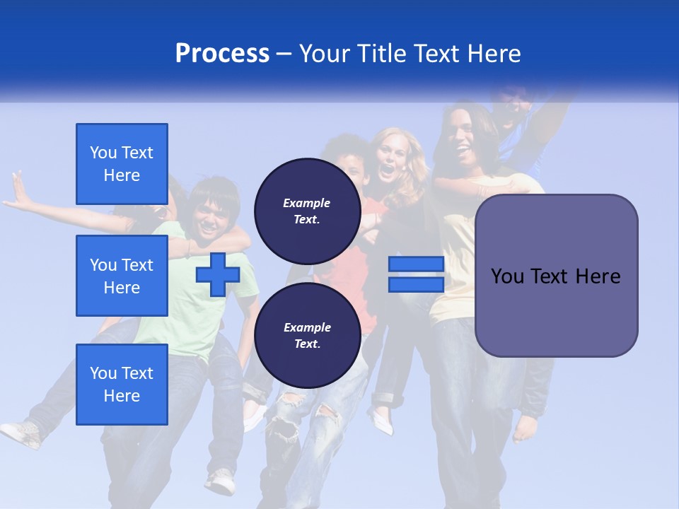 A Group Of Young People Jumping In The Air PowerPoint Template