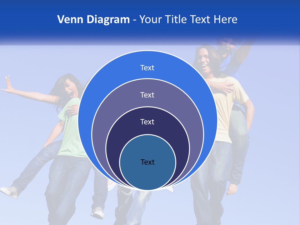 A Group Of Young People Jumping In The Air PowerPoint Template