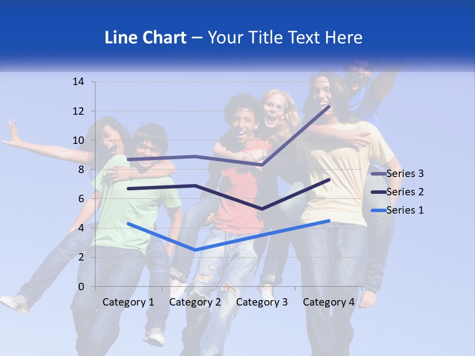 A Group Of Young People Jumping In The Air PowerPoint Template