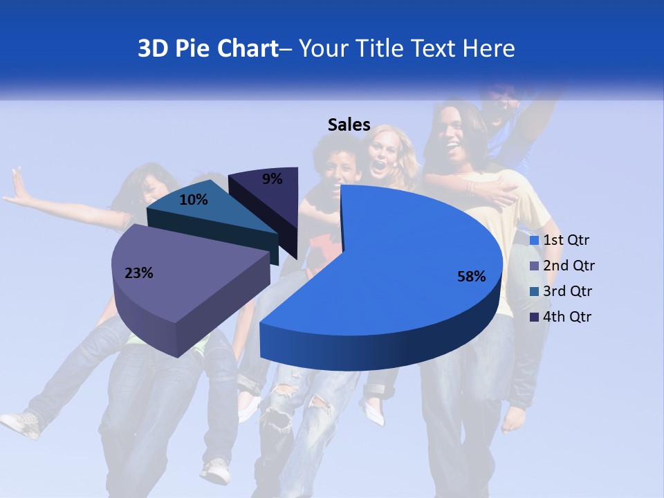 A Group Of Young People Jumping In The Air PowerPoint Template
