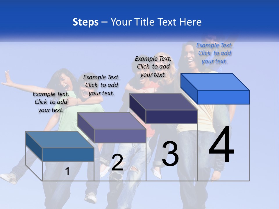 A Group Of Young People Jumping In The Air PowerPoint Template