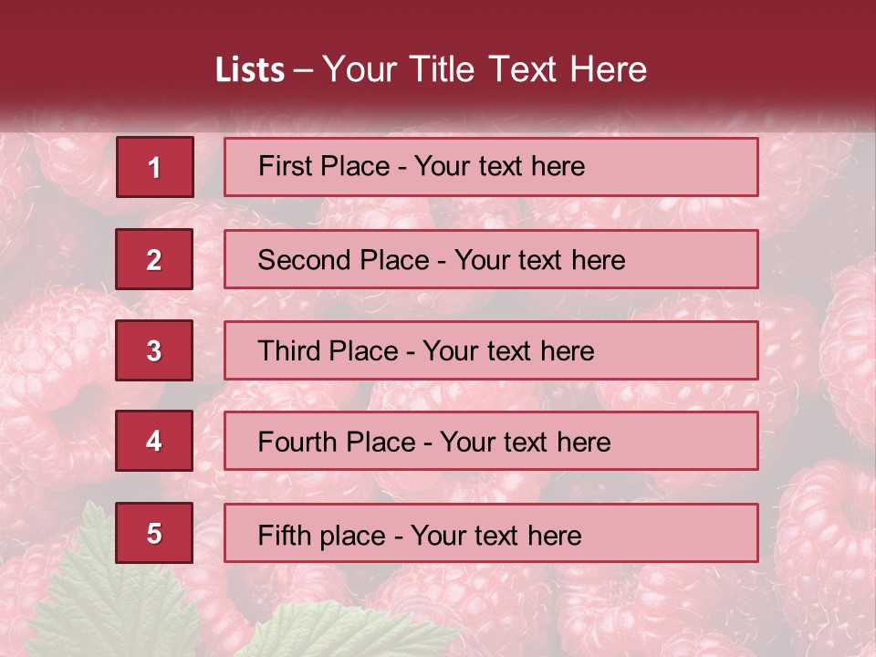 Raspberry PowerPoint Template