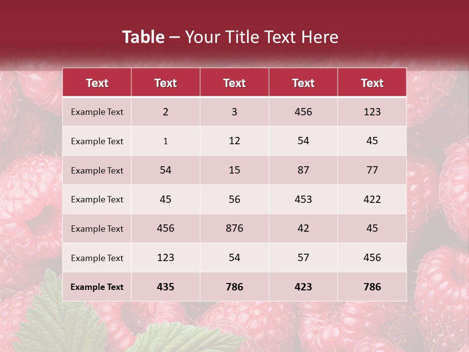 Raspberry PowerPoint Template