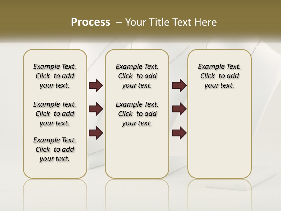 Three White Mannequins With Necklaces On Them PowerPoint Template