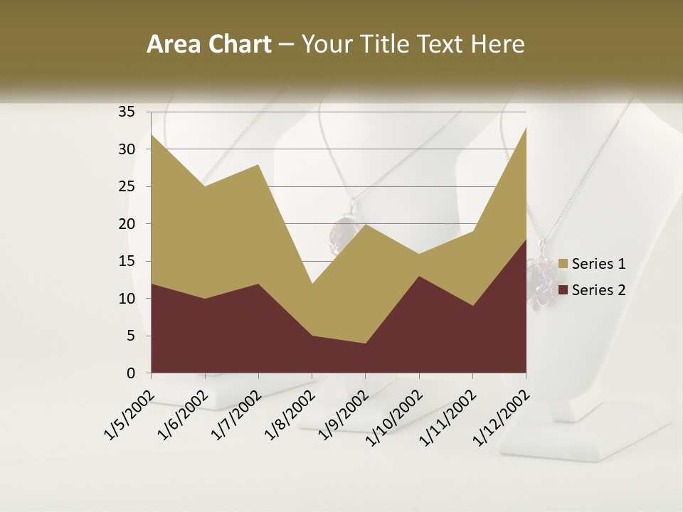 Three White Mannequins With Necklaces On Them PowerPoint Template