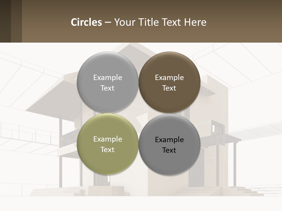A House Is Shown With A Sign In Front Of It PowerPoint Template