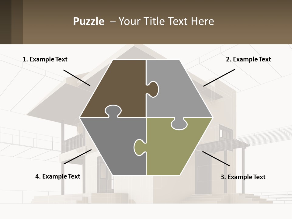 A House Is Shown With A Sign In Front Of It PowerPoint Template