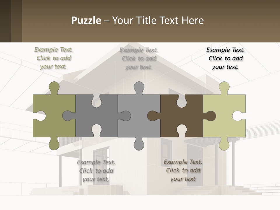 A House Is Shown With A Sign In Front Of It PowerPoint Template