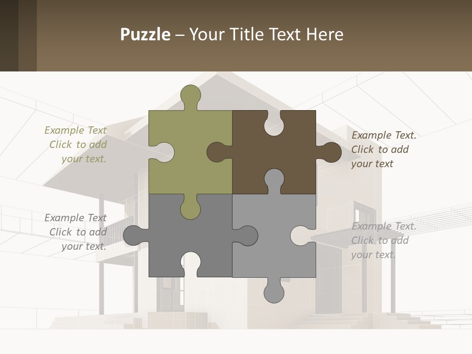 A House Is Shown With A Sign In Front Of It PowerPoint Template