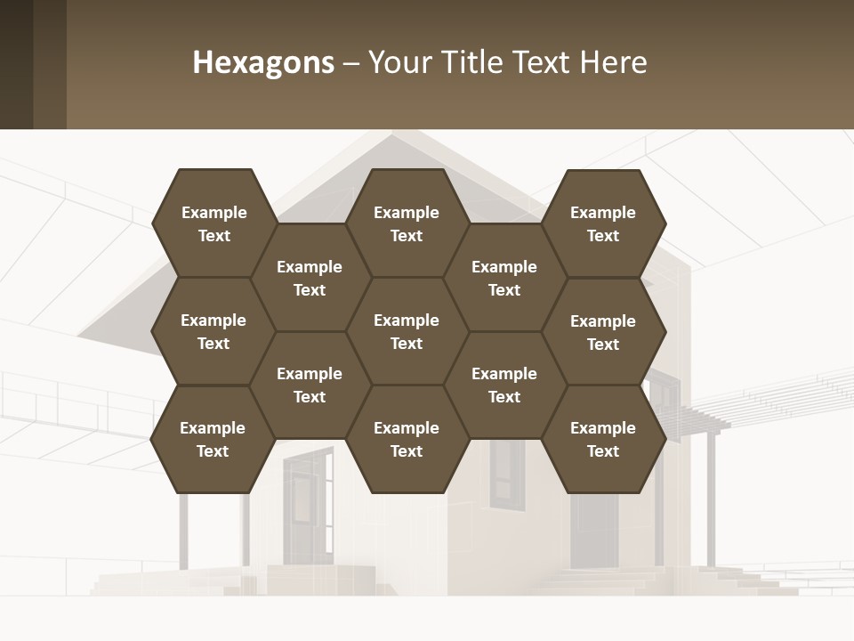 A House Is Shown With A Sign In Front Of It PowerPoint Template