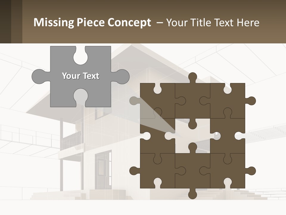 A House Is Shown With A Sign In Front Of It PowerPoint Template