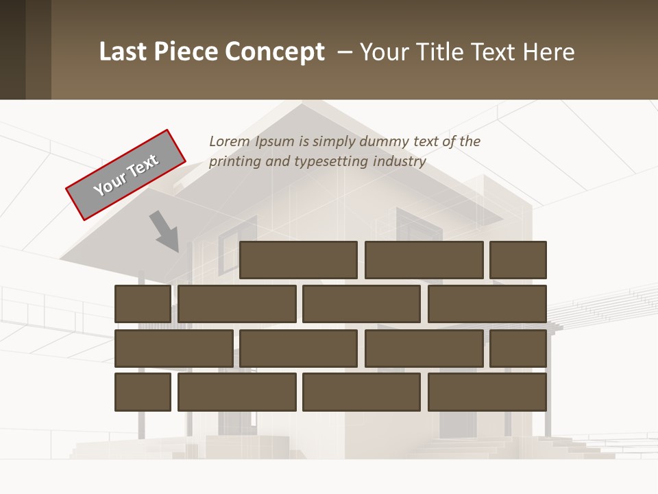 A House Is Shown With A Sign In Front Of It PowerPoint Template