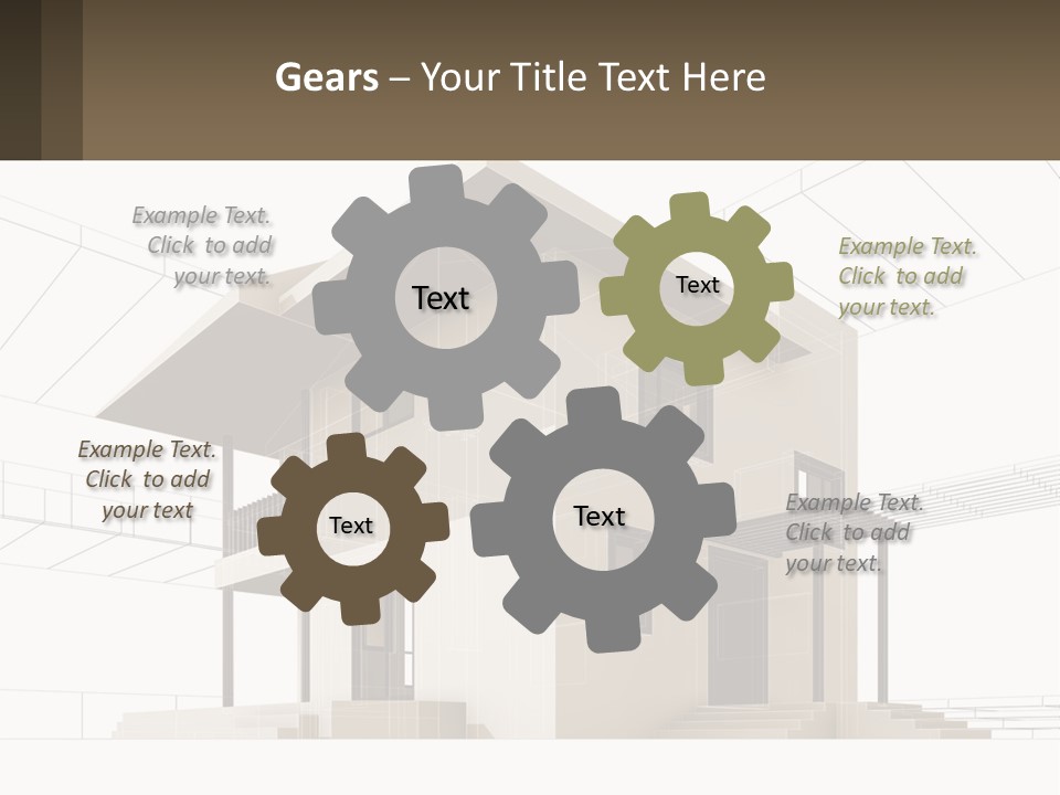 A House Is Shown With A Sign In Front Of It PowerPoint Template