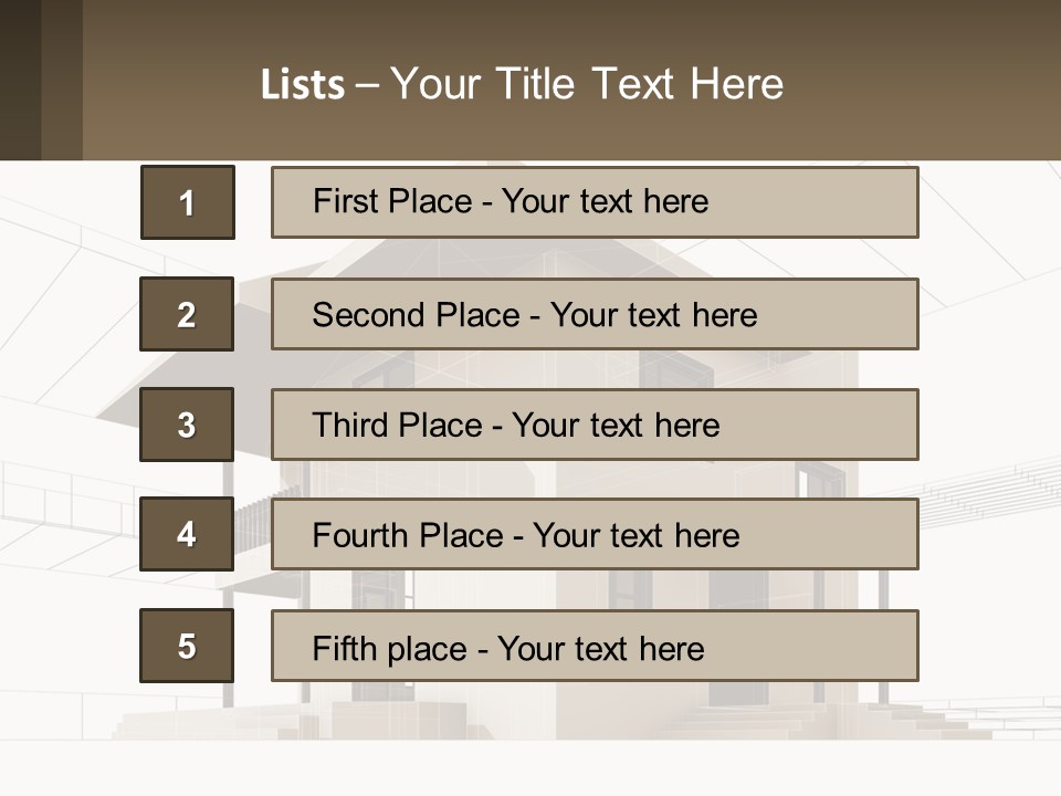 A House Is Shown With A Sign In Front Of It PowerPoint Template