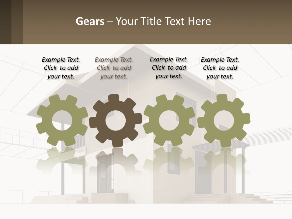 A House Is Shown With A Sign In Front Of It PowerPoint Template