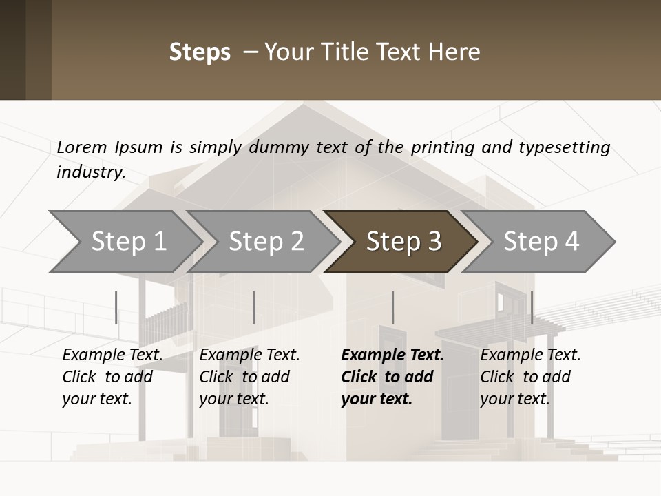 A House Is Shown With A Sign In Front Of It PowerPoint Template