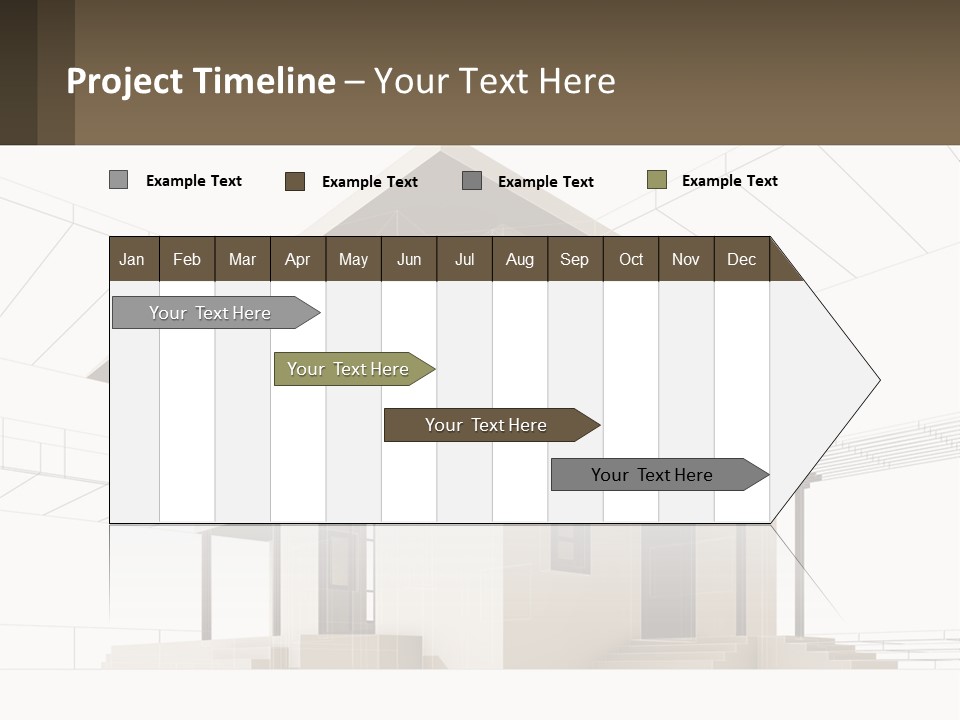 A House Is Shown With A Sign In Front Of It PowerPoint Template