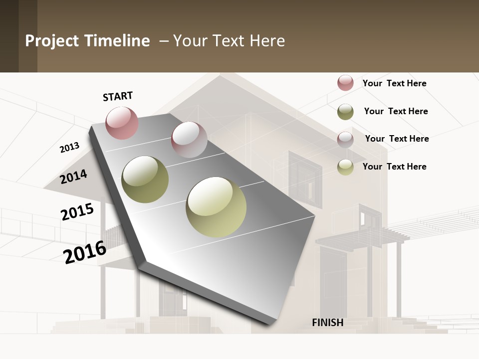 A House Is Shown With A Sign In Front Of It PowerPoint Template