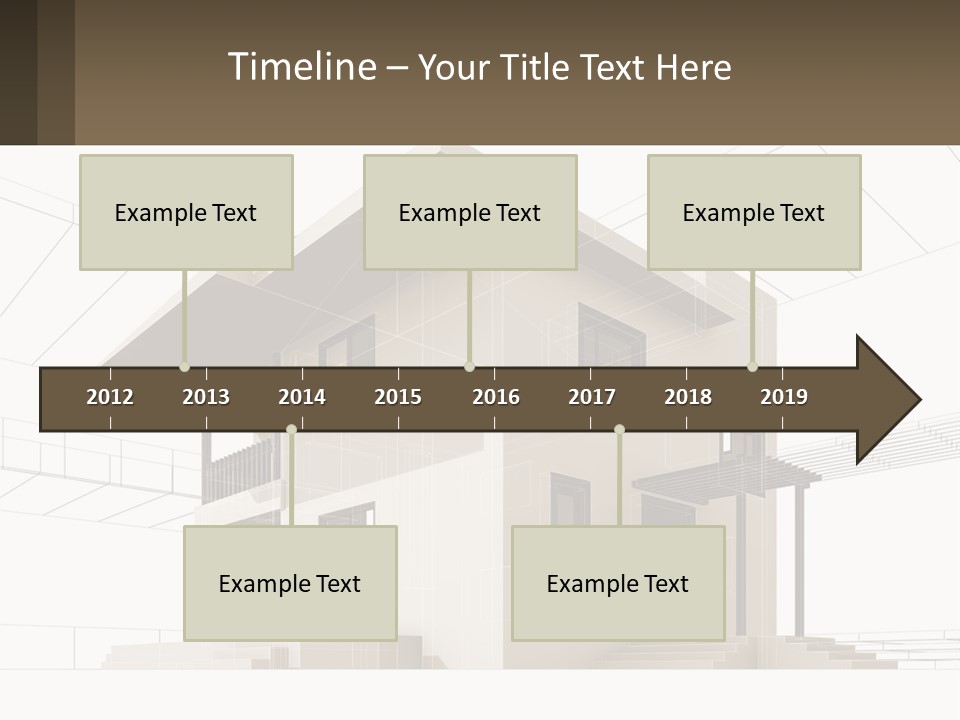 A House Is Shown With A Sign In Front Of It PowerPoint Template