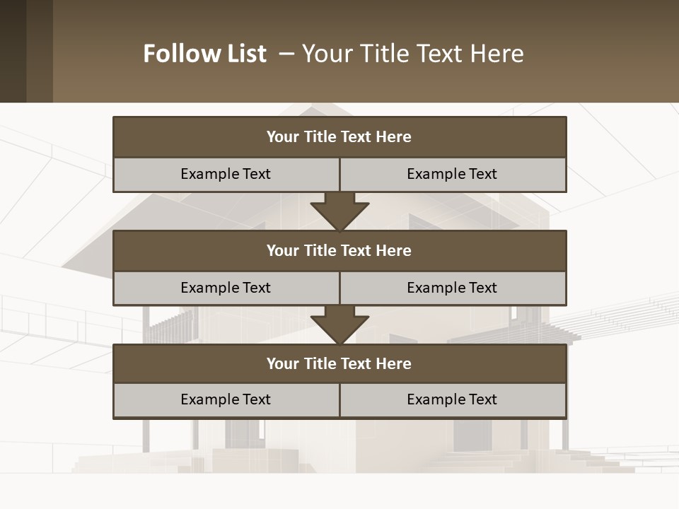 A House Is Shown With A Sign In Front Of It PowerPoint Template