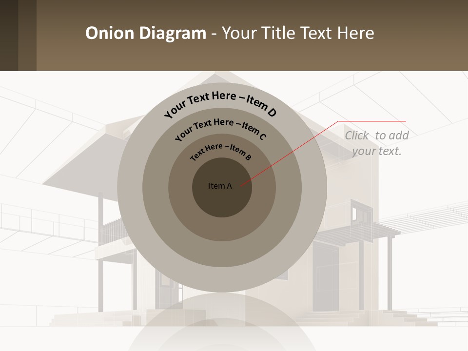 A House Is Shown With A Sign In Front Of It PowerPoint Template