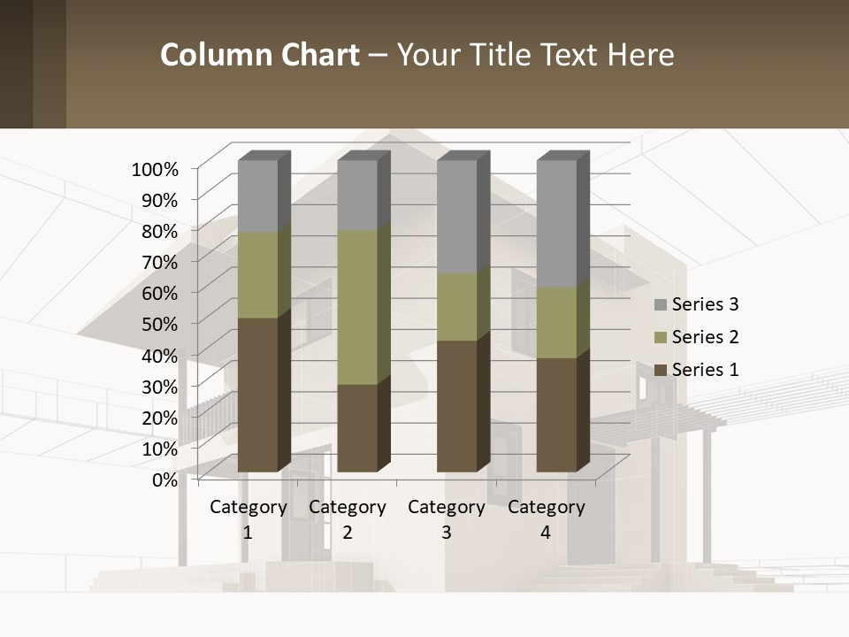 A House Is Shown With A Sign In Front Of It PowerPoint Template