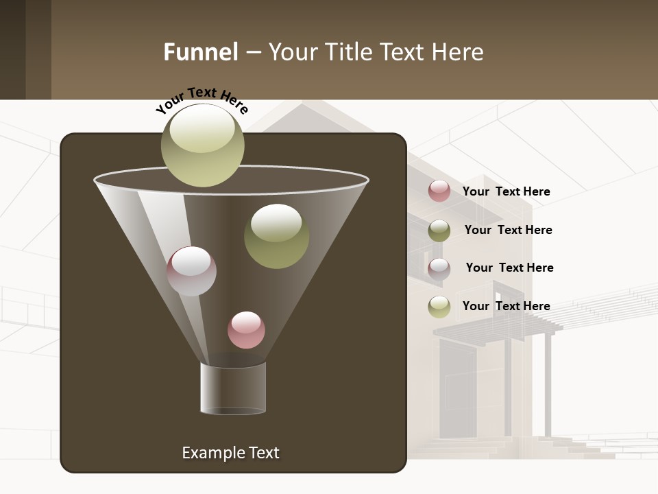A House Is Shown With A Sign In Front Of It PowerPoint Template