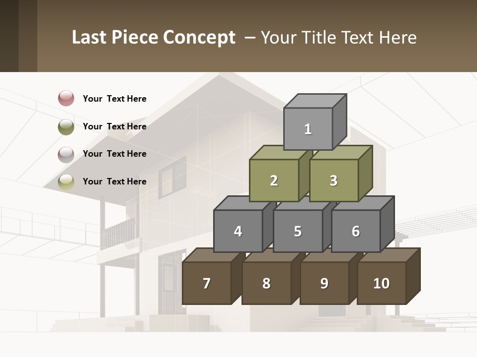 A House Is Shown With A Sign In Front Of It PowerPoint Template