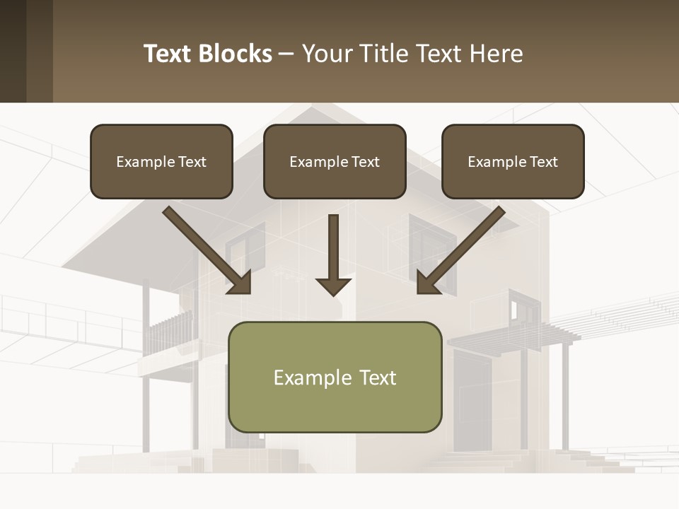A House Is Shown With A Sign In Front Of It PowerPoint Template
