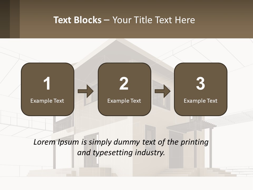 A House Is Shown With A Sign In Front Of It PowerPoint Template
