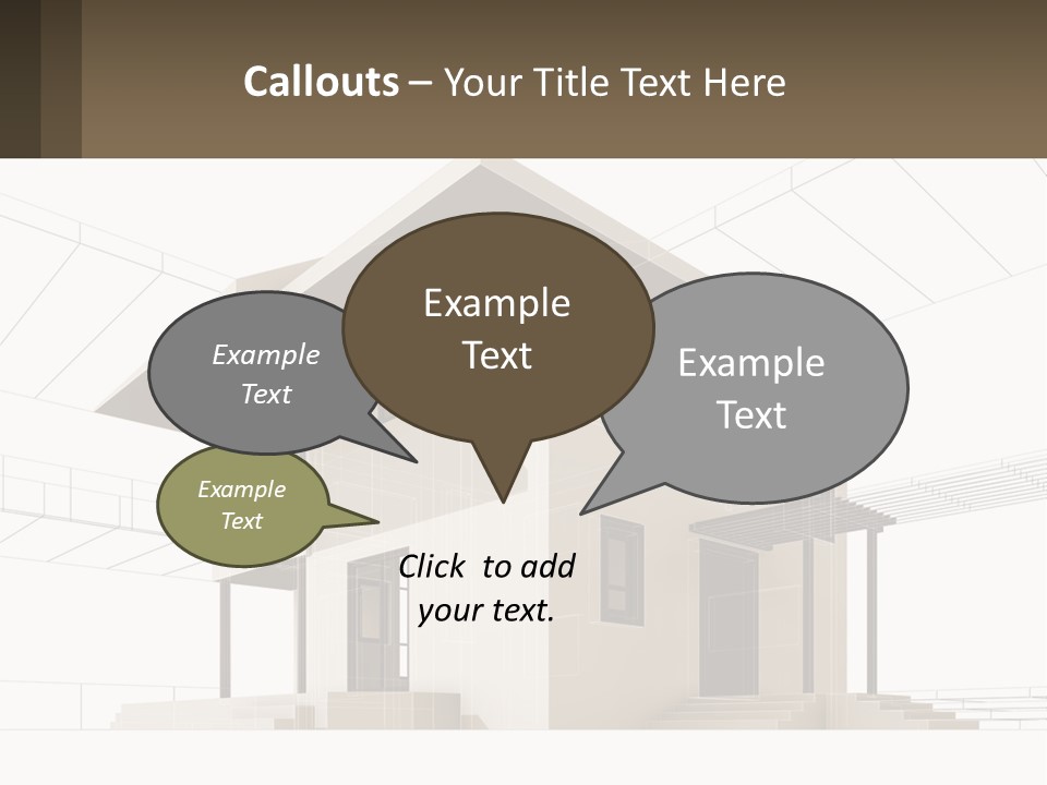 A House Is Shown With A Sign In Front Of It PowerPoint Template