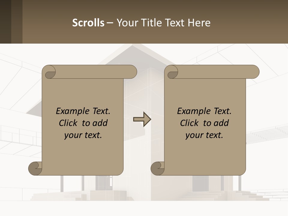 A House Is Shown With A Sign In Front Of It PowerPoint Template