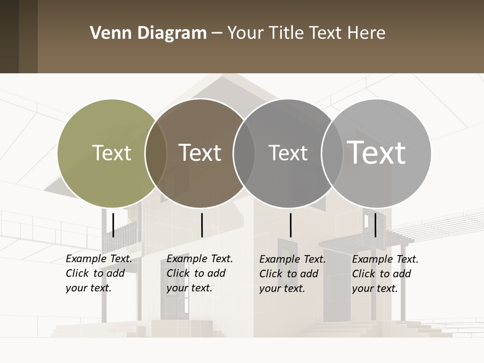 A House Is Shown With A Sign In Front Of It PowerPoint Template