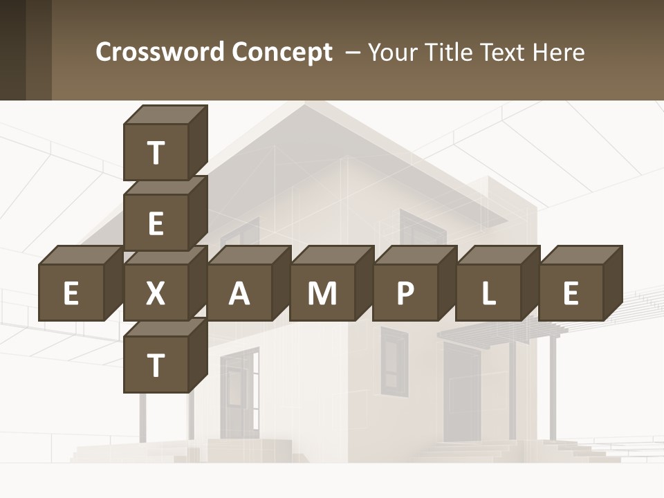 A House Is Shown With A Sign In Front Of It PowerPoint Template