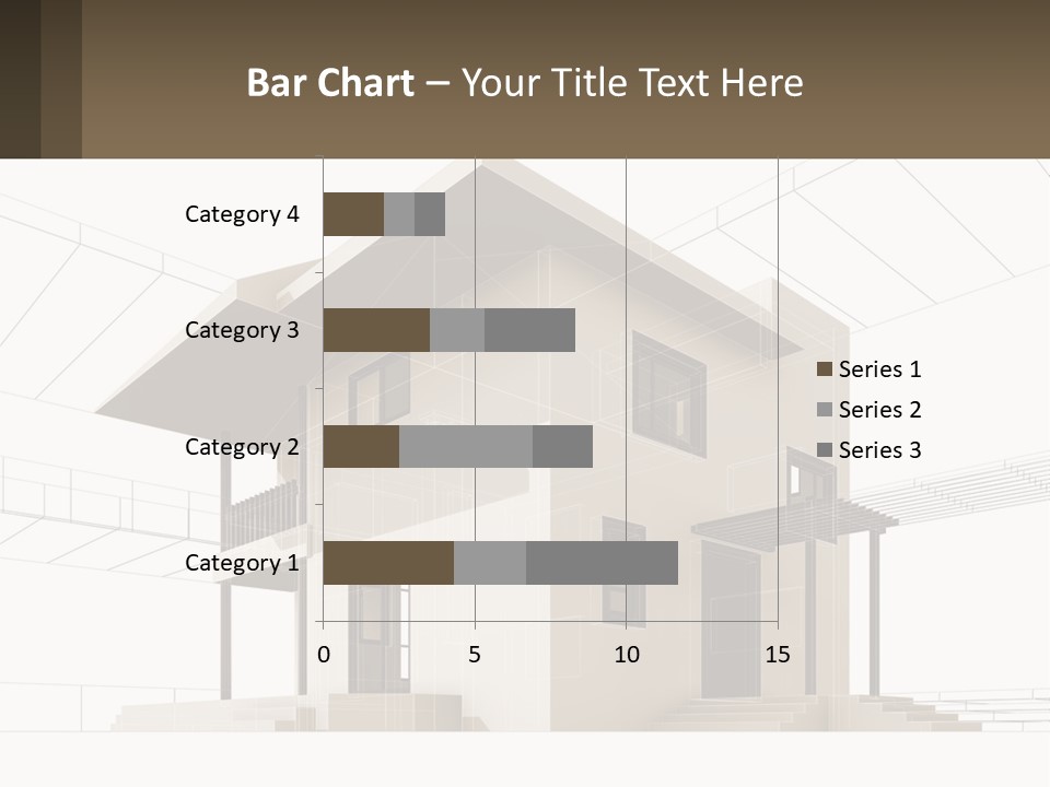 A House Is Shown With A Sign In Front Of It PowerPoint Template