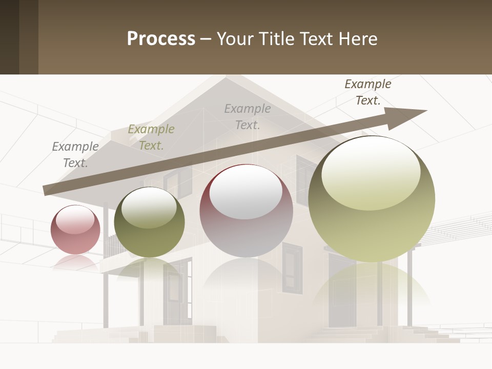 A House Is Shown With A Sign In Front Of It PowerPoint Template