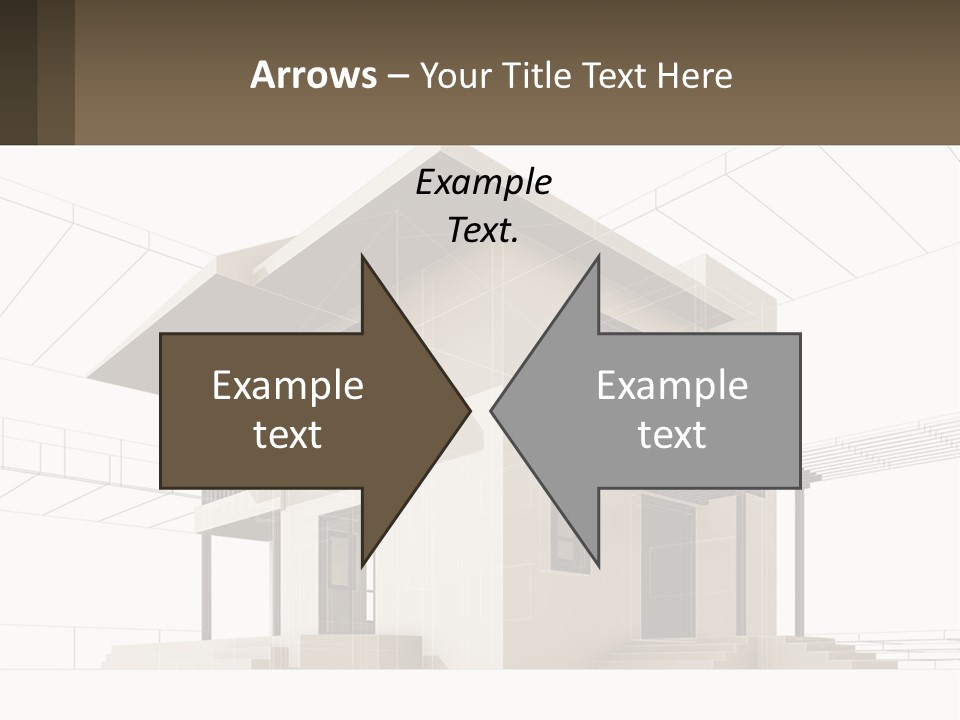 A House Is Shown With A Sign In Front Of It PowerPoint Template