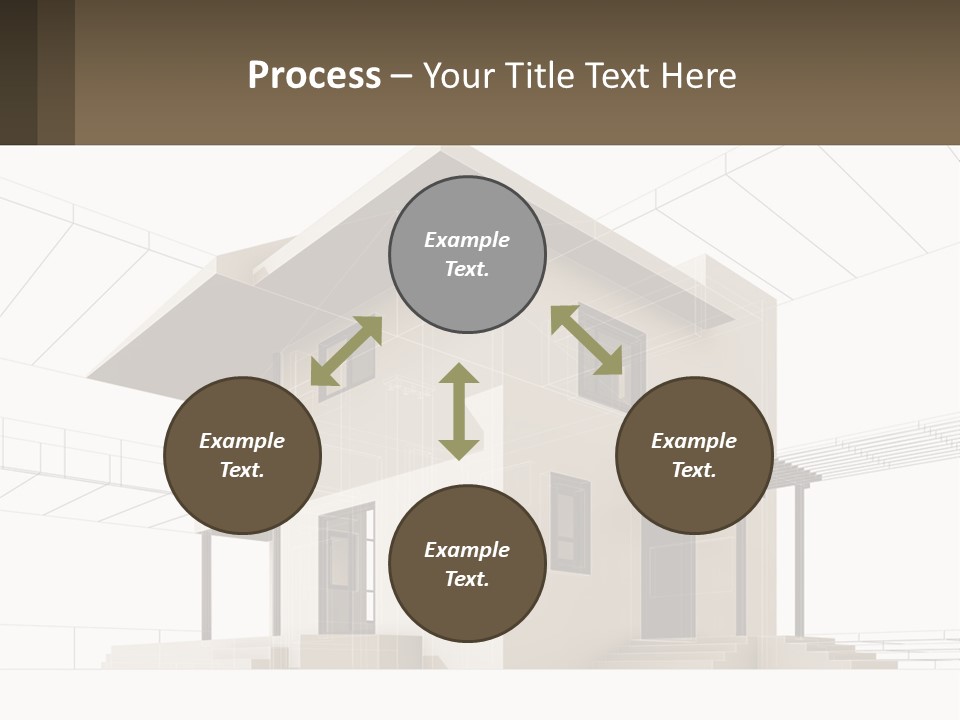 A House Is Shown With A Sign In Front Of It PowerPoint Template