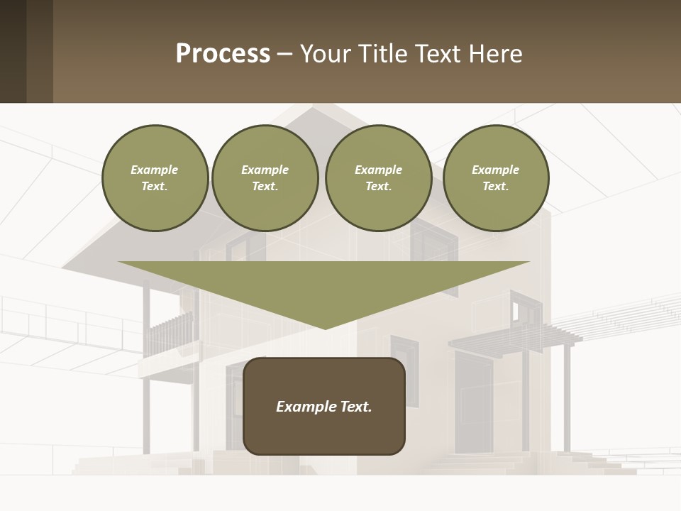 A House Is Shown With A Sign In Front Of It PowerPoint Template