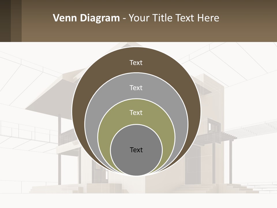 A House Is Shown With A Sign In Front Of It PowerPoint Template
