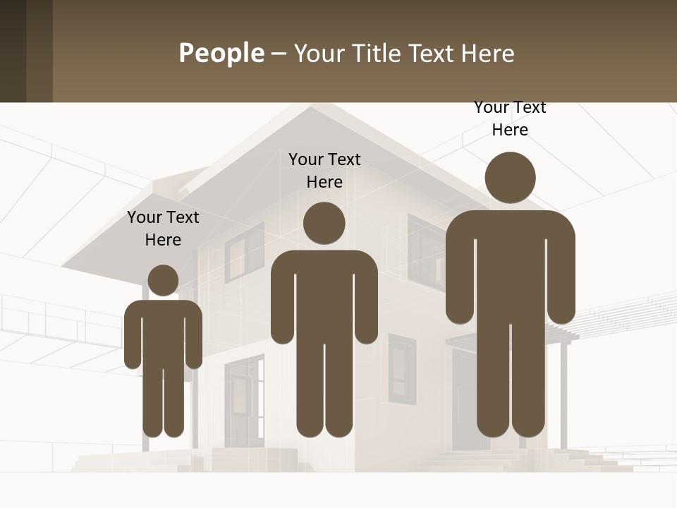 A House Is Shown With A Sign In Front Of It PowerPoint Template