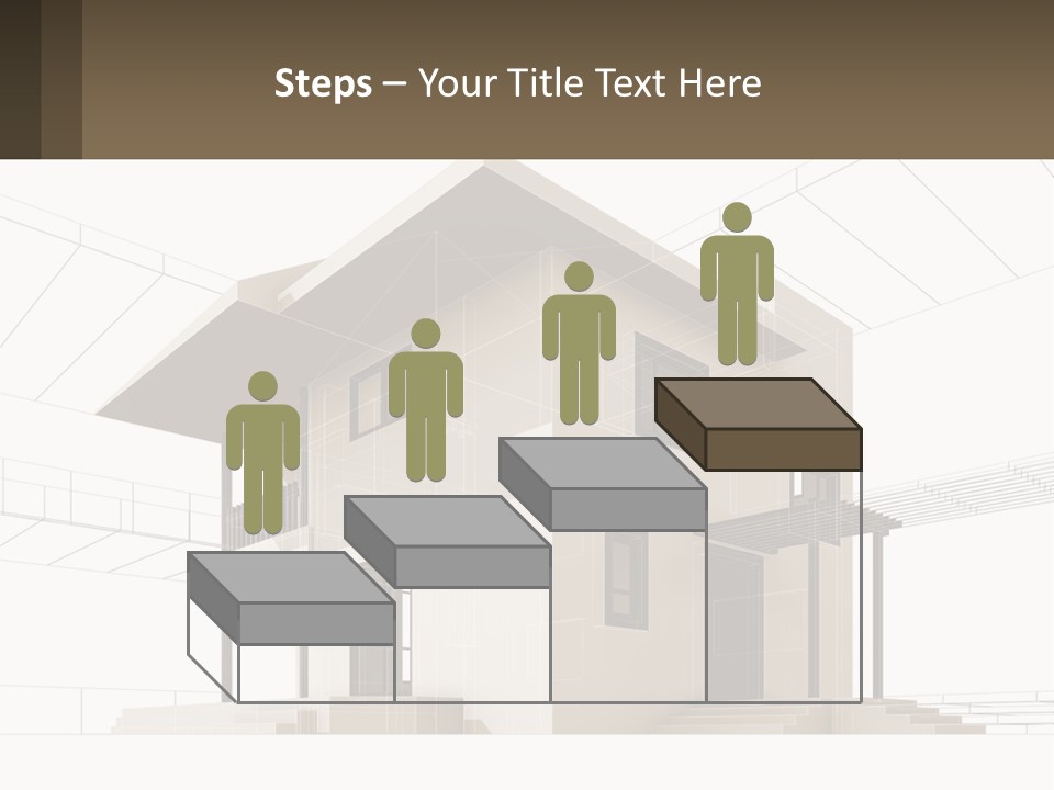 A House Is Shown With A Sign In Front Of It PowerPoint Template